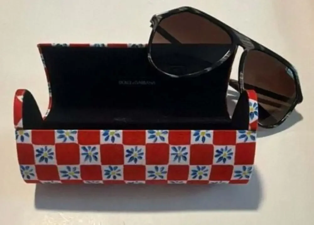 Dolce & Gabbana DG4452 Men's Aviator Sunglasses with Case